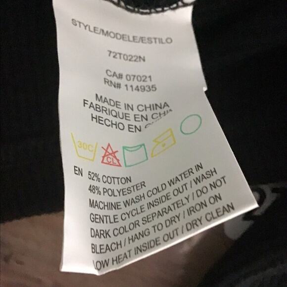 RDI Women’s Large Black Waffle Knit Thermal Crewneck Pullover - Picture 8 of 16